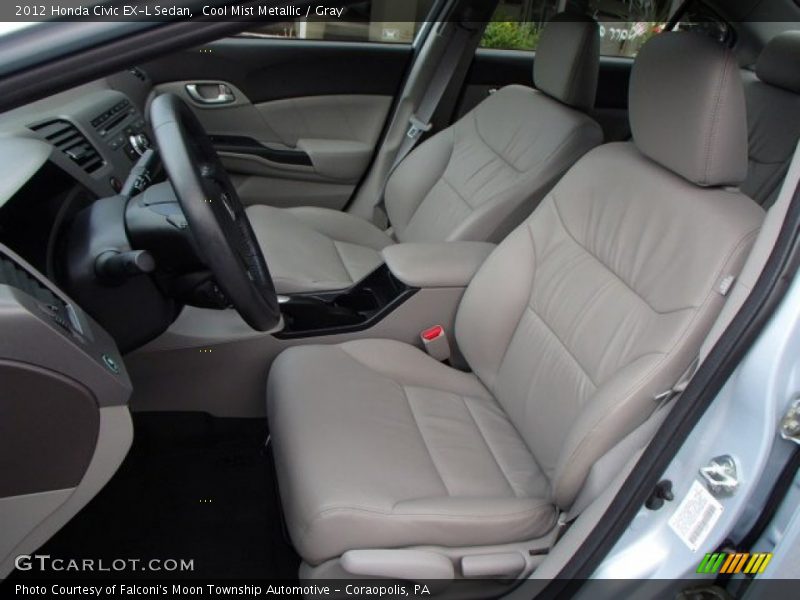 Cool Mist Metallic / Gray 2012 Honda Civic EX-L Sedan