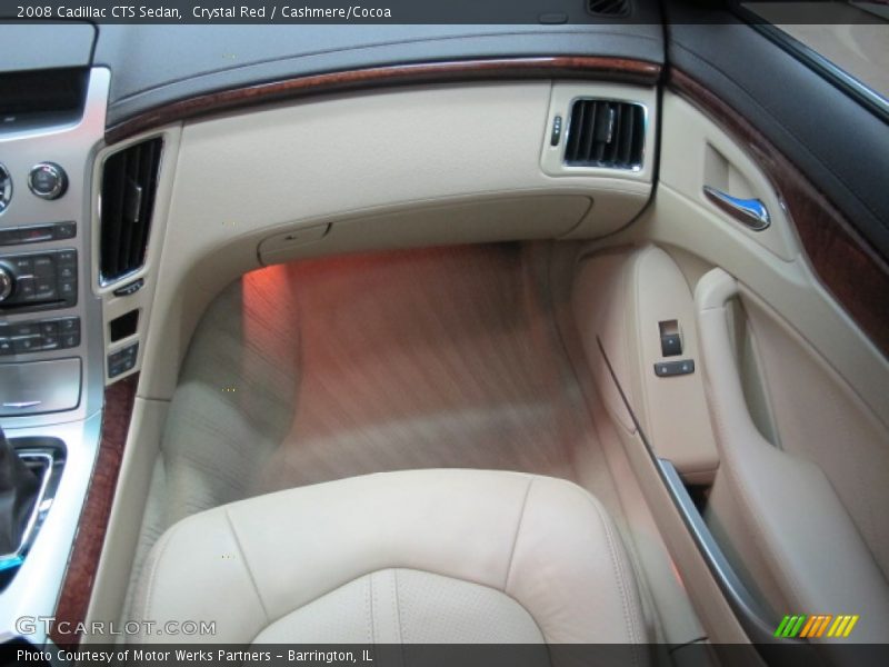 Crystal Red / Cashmere/Cocoa 2008 Cadillac CTS Sedan