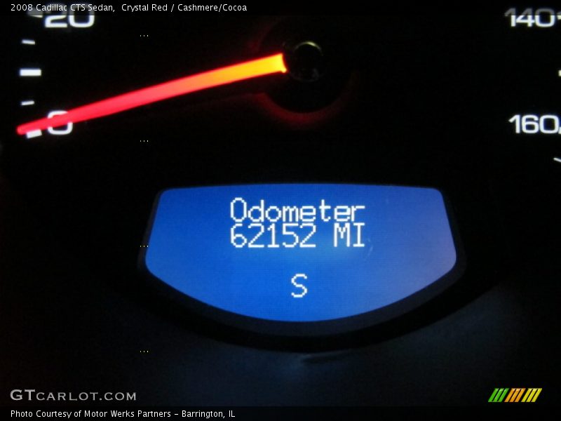 Crystal Red / Cashmere/Cocoa 2008 Cadillac CTS Sedan