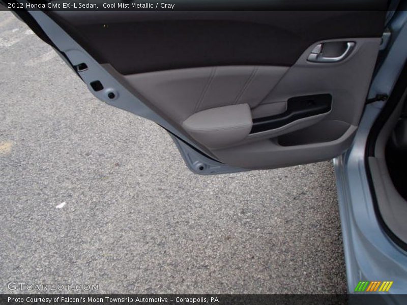 Cool Mist Metallic / Gray 2012 Honda Civic EX-L Sedan