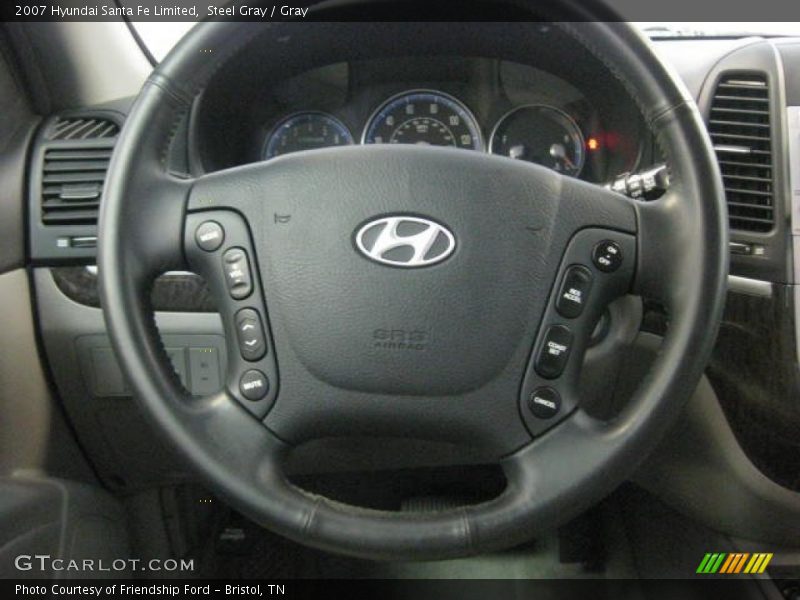 Steel Gray / Gray 2007 Hyundai Santa Fe Limited