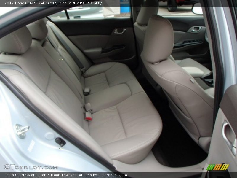 Cool Mist Metallic / Gray 2012 Honda Civic EX-L Sedan