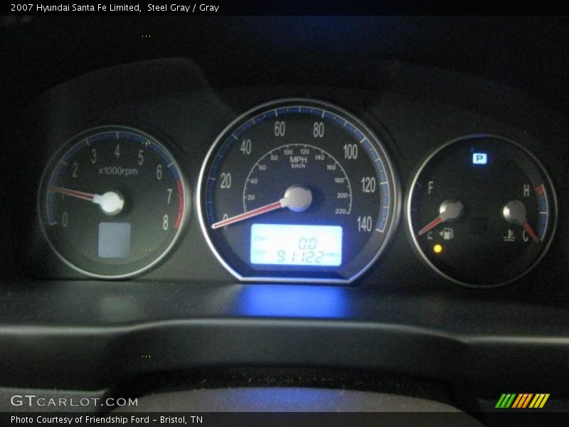 Steel Gray / Gray 2007 Hyundai Santa Fe Limited