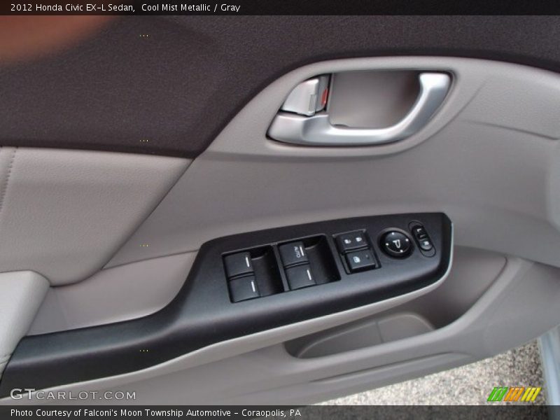 Cool Mist Metallic / Gray 2012 Honda Civic EX-L Sedan