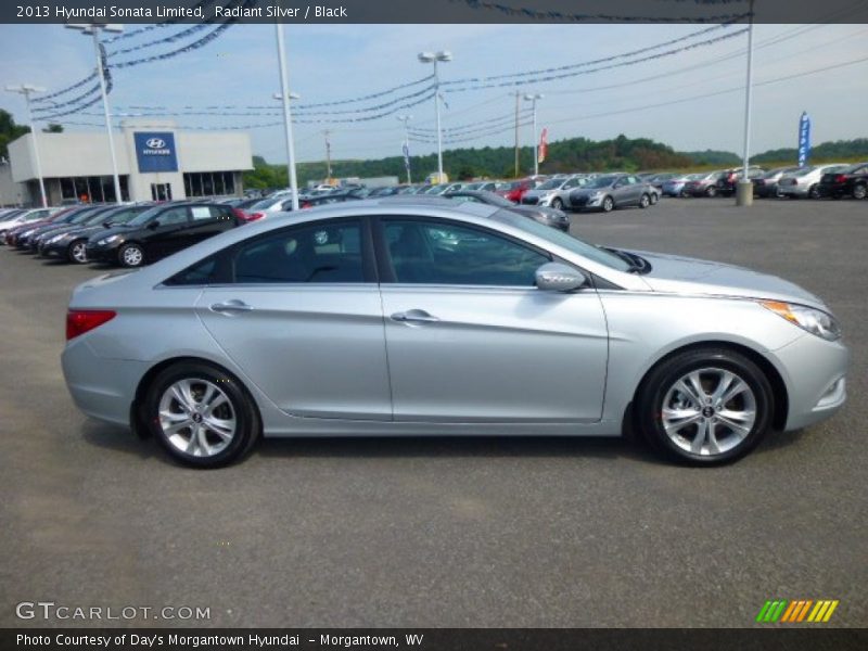 Radiant Silver / Black 2013 Hyundai Sonata Limited