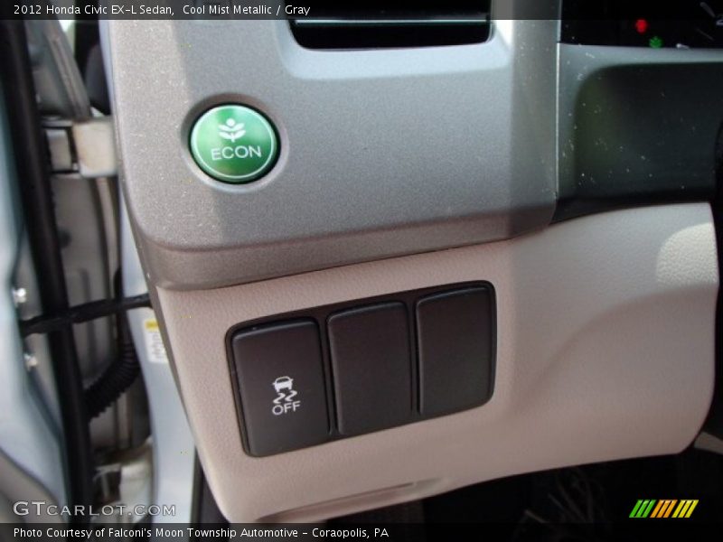 Cool Mist Metallic / Gray 2012 Honda Civic EX-L Sedan