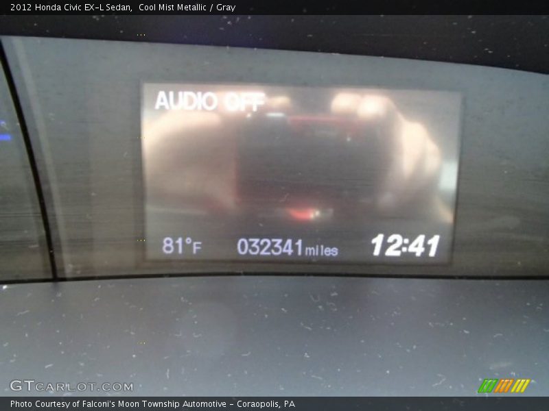 Cool Mist Metallic / Gray 2012 Honda Civic EX-L Sedan