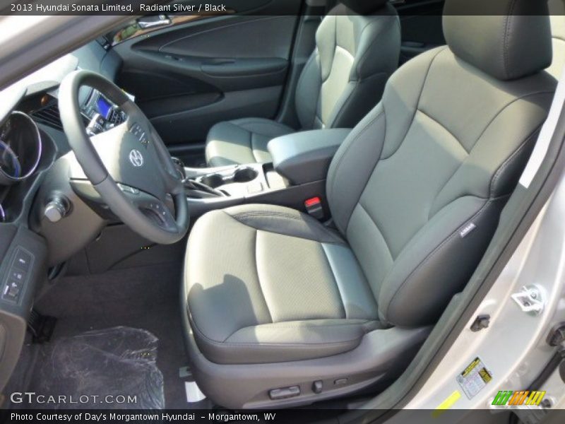 Radiant Silver / Black 2013 Hyundai Sonata Limited