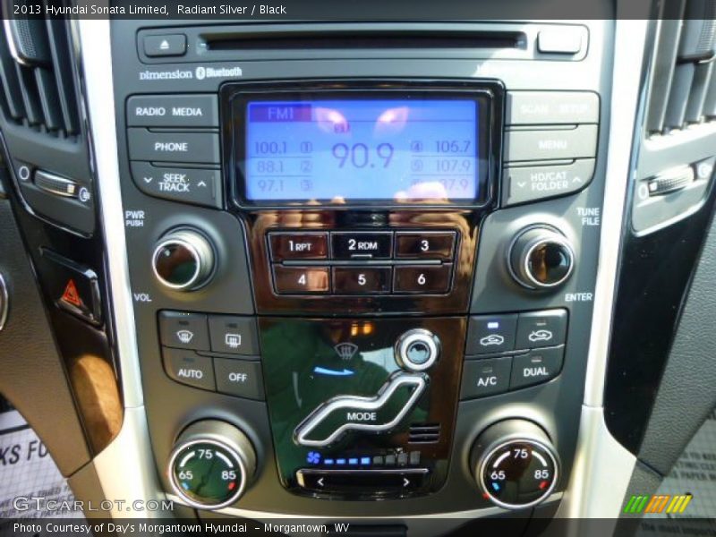 Radiant Silver / Black 2013 Hyundai Sonata Limited