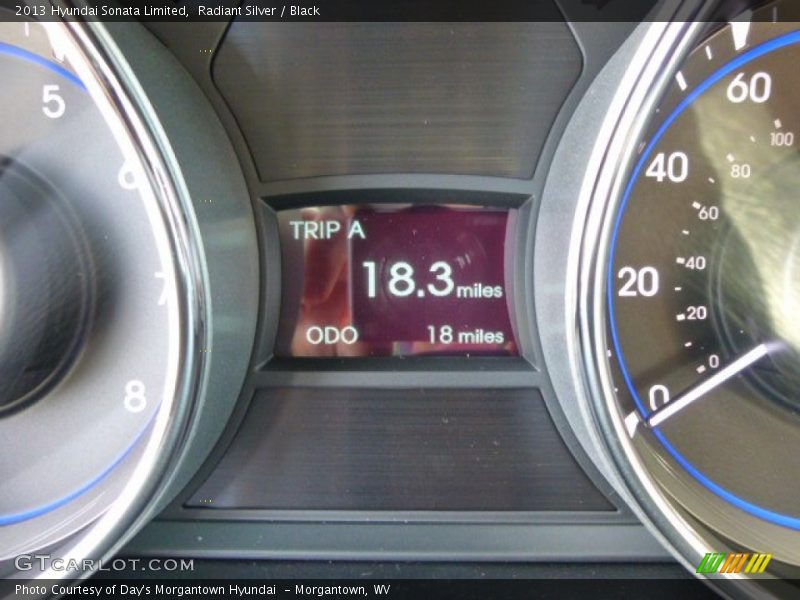 Radiant Silver / Black 2013 Hyundai Sonata Limited