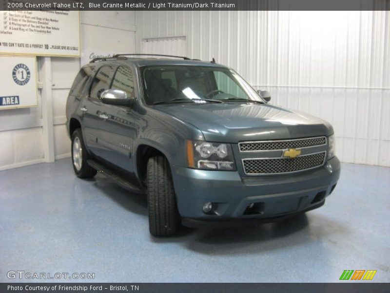 Blue Granite Metallic / Light Titanium/Dark Titanium 2008 Chevrolet Tahoe LTZ