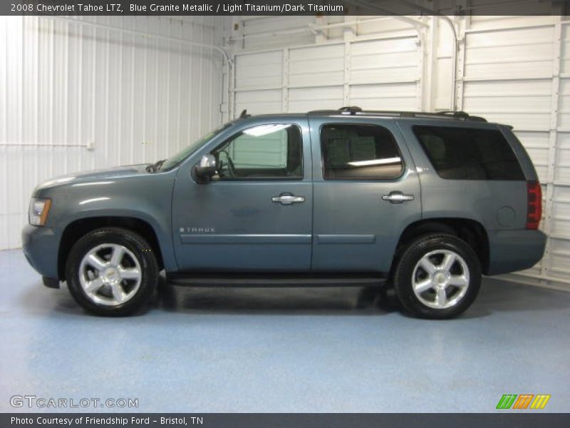 Blue Granite Metallic / Light Titanium/Dark Titanium 2008 Chevrolet Tahoe LTZ
