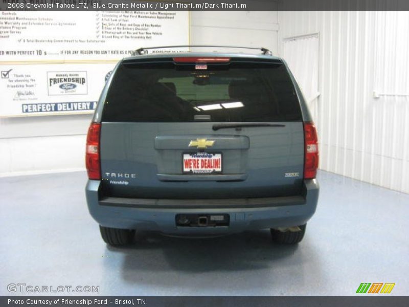 Blue Granite Metallic / Light Titanium/Dark Titanium 2008 Chevrolet Tahoe LTZ