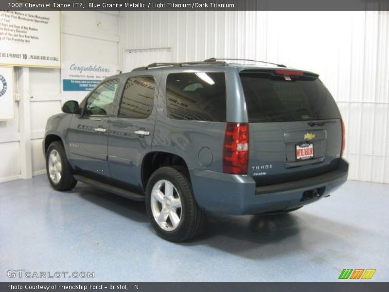 Blue Granite Metallic / Light Titanium/Dark Titanium 2008 Chevrolet Tahoe LTZ