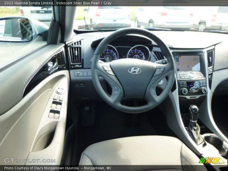 Iridescent Silver Blue Pearl / Gray 2013 Hyundai Sonata Limited