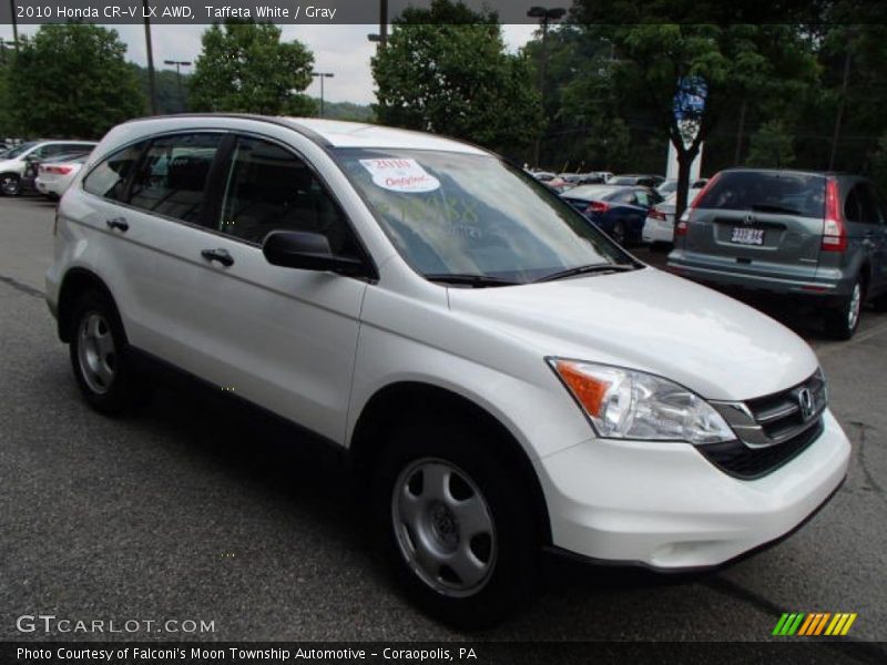 Taffeta White / Gray 2010 Honda CR-V LX AWD