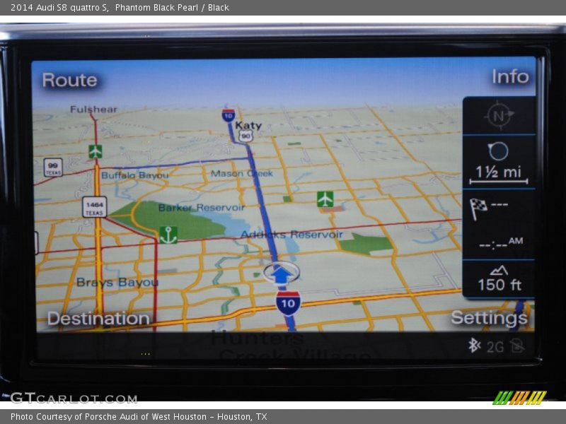 Navigation of 2014 S8 quattro S