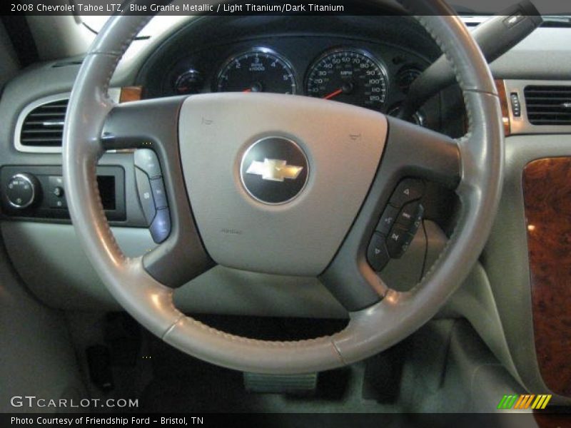 Blue Granite Metallic / Light Titanium/Dark Titanium 2008 Chevrolet Tahoe LTZ