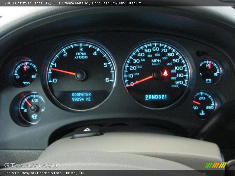Blue Granite Metallic / Light Titanium/Dark Titanium 2008 Chevrolet Tahoe LTZ
