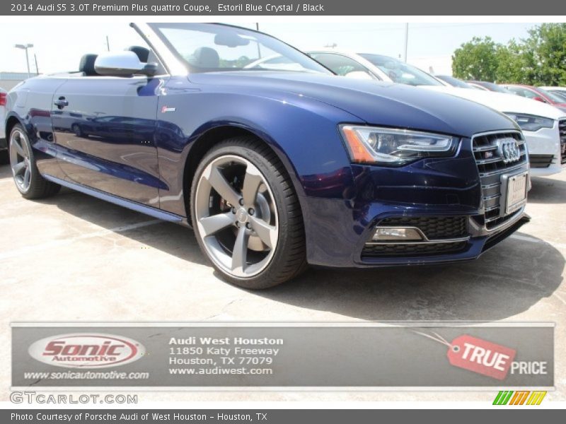 Estoril Blue Crystal / Black 2014 Audi S5 3.0T Premium Plus quattro Coupe