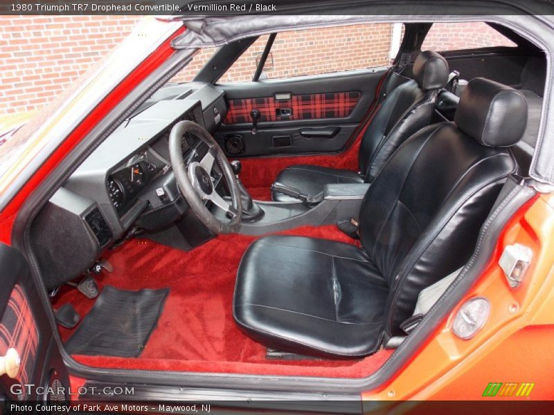 Front Seat of 1980 TR7 Drophead Convertible