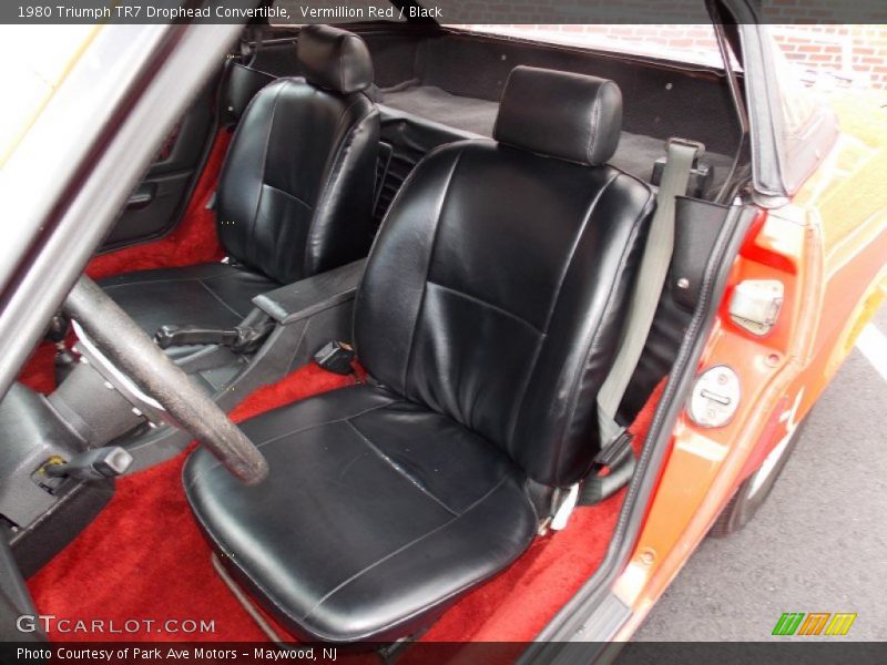 Front Seat of 1980 TR7 Drophead Convertible