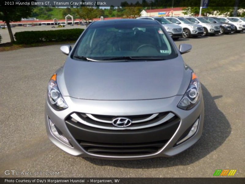 Titanium Gray Metallic / Black 2013 Hyundai Elantra GT