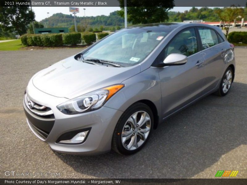 Titanium Gray Metallic / Black 2013 Hyundai Elantra GT