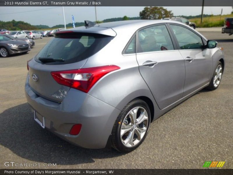 Titanium Gray Metallic / Black 2013 Hyundai Elantra GT