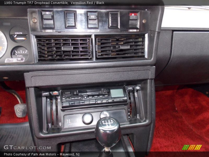 Controls of 1980 TR7 Drophead Convertible