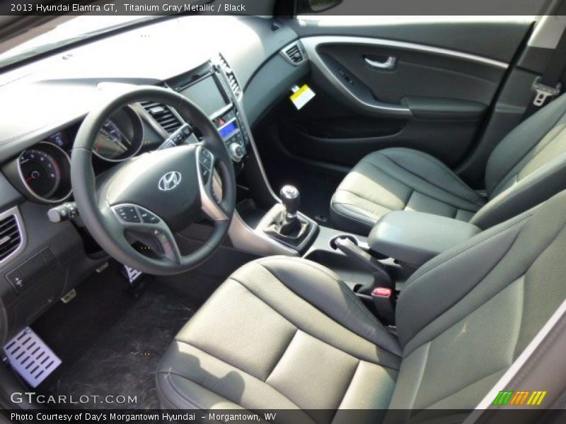 Titanium Gray Metallic / Black 2013 Hyundai Elantra GT