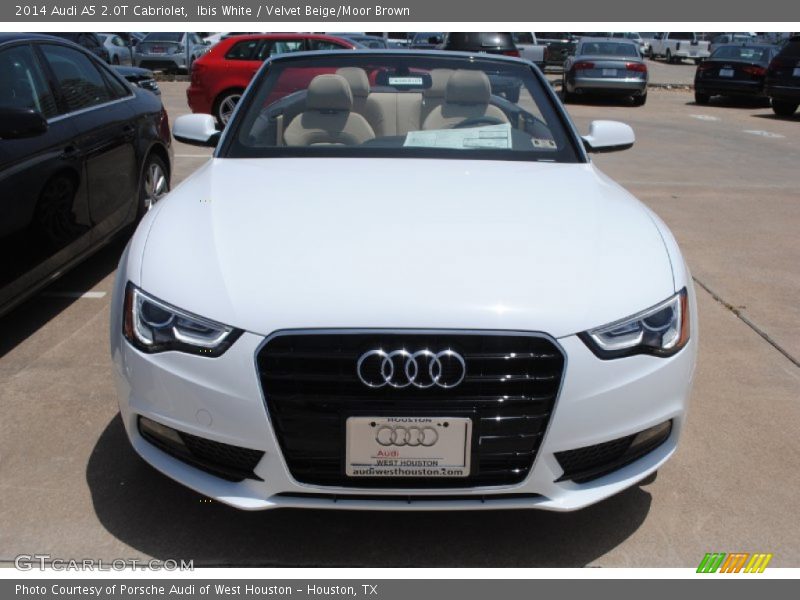 Ibis White / Velvet Beige/Moor Brown 2014 Audi A5 2.0T Cabriolet