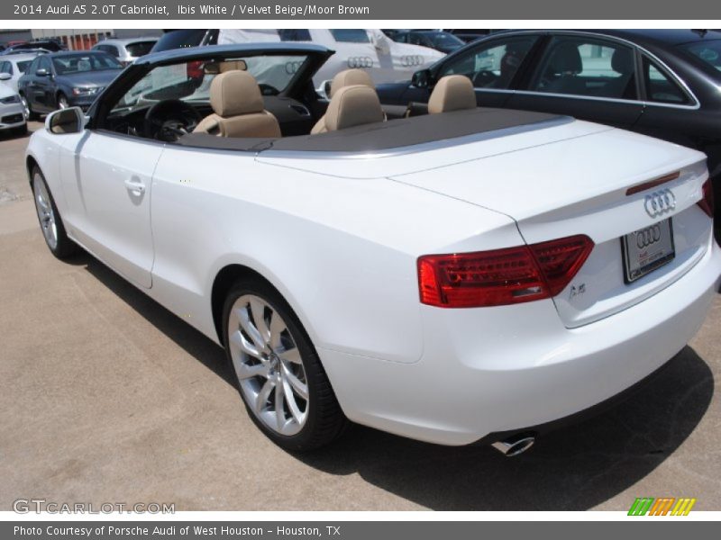 Ibis White / Velvet Beige/Moor Brown 2014 Audi A5 2.0T Cabriolet