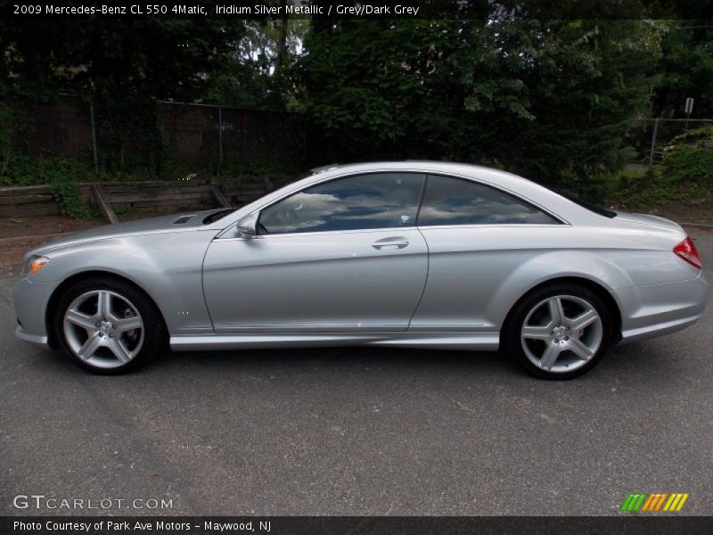 Iridium Silver Metallic / Grey/Dark Grey 2009 Mercedes-Benz CL 550 4Matic