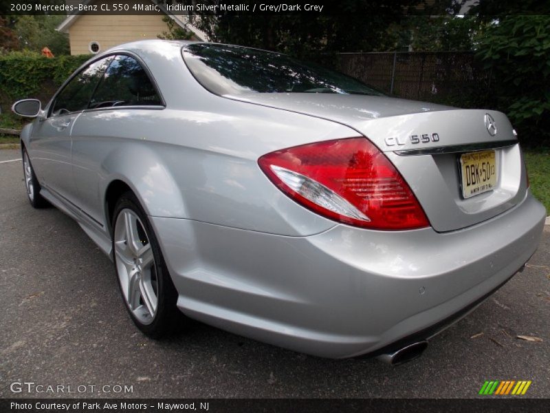 Iridium Silver Metallic / Grey/Dark Grey 2009 Mercedes-Benz CL 550 4Matic