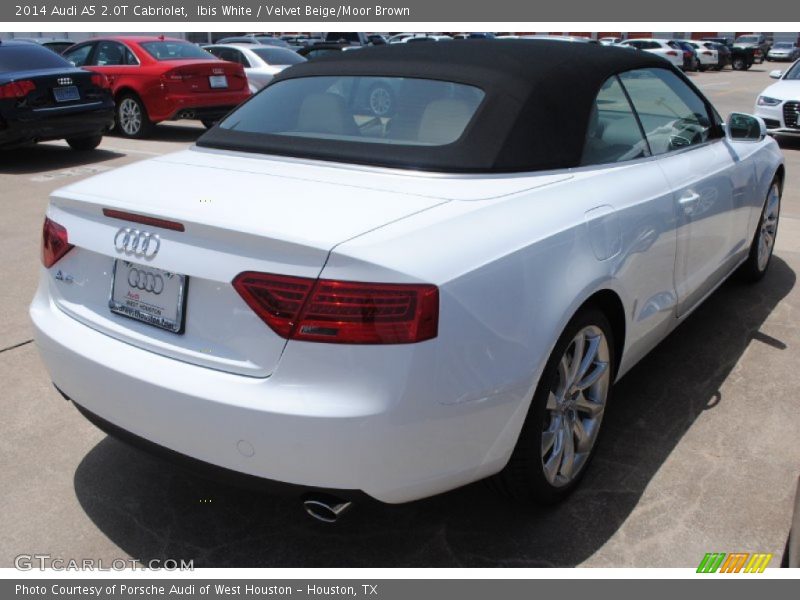 Ibis White / Velvet Beige/Moor Brown 2014 Audi A5 2.0T Cabriolet