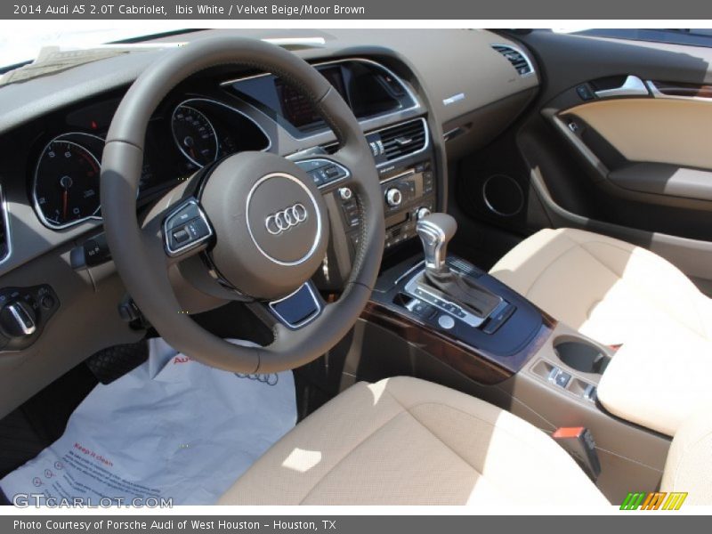 Ibis White / Velvet Beige/Moor Brown 2014 Audi A5 2.0T Cabriolet