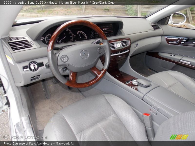 Iridium Silver Metallic / Grey/Dark Grey 2009 Mercedes-Benz CL 550 4Matic