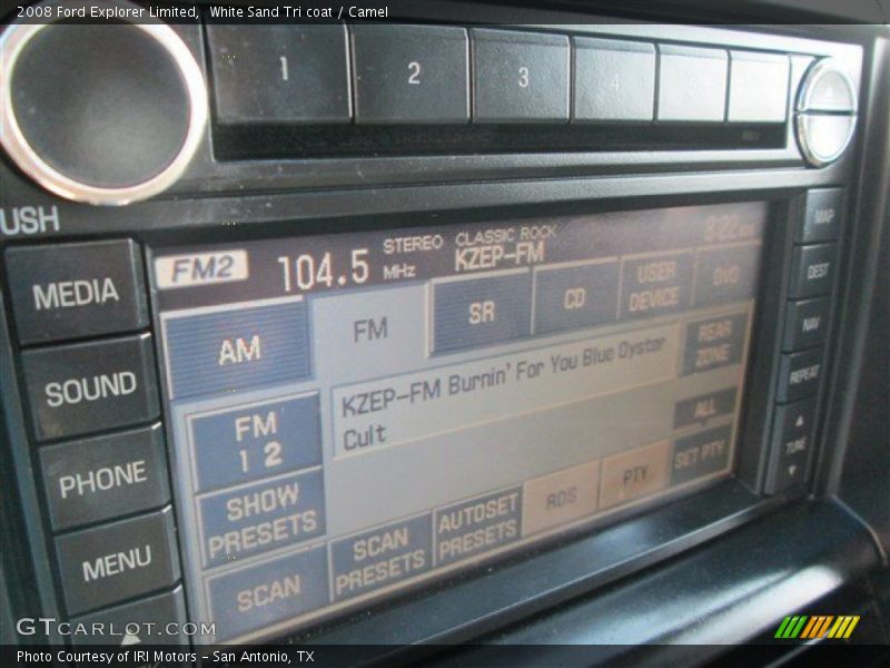 White Sand Tri coat / Camel 2008 Ford Explorer Limited