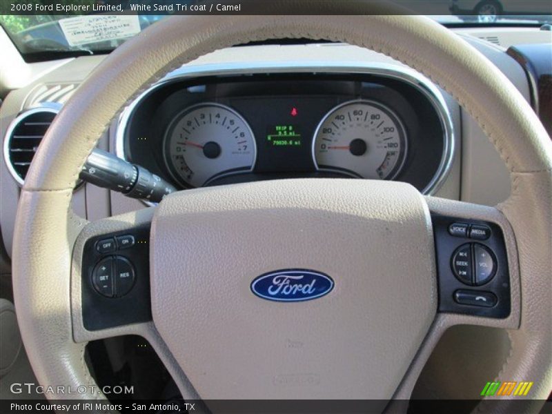 White Sand Tri coat / Camel 2008 Ford Explorer Limited