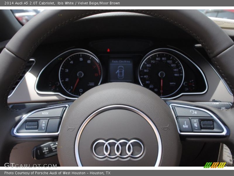 Ibis White / Velvet Beige/Moor Brown 2014 Audi A5 2.0T Cabriolet