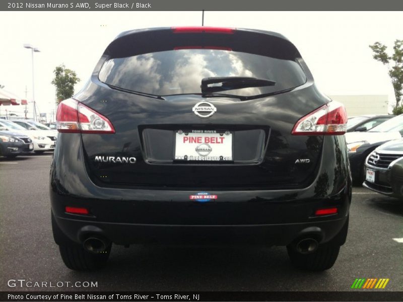Super Black / Black 2012 Nissan Murano S AWD