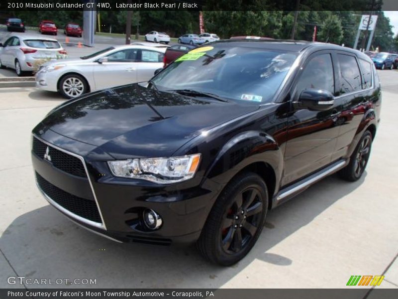 Labrador Black Pearl / Black 2010 Mitsubishi Outlander GT 4WD