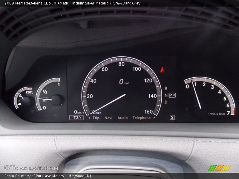Iridium Silver Metallic / Grey/Dark Grey 2009 Mercedes-Benz CL 550 4Matic