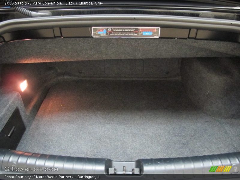 Black / Charcoal Gray 2005 Saab 9-3 Aero Convertible