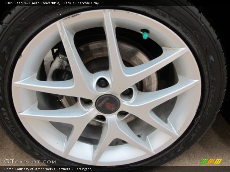 Black / Charcoal Gray 2005 Saab 9-3 Aero Convertible