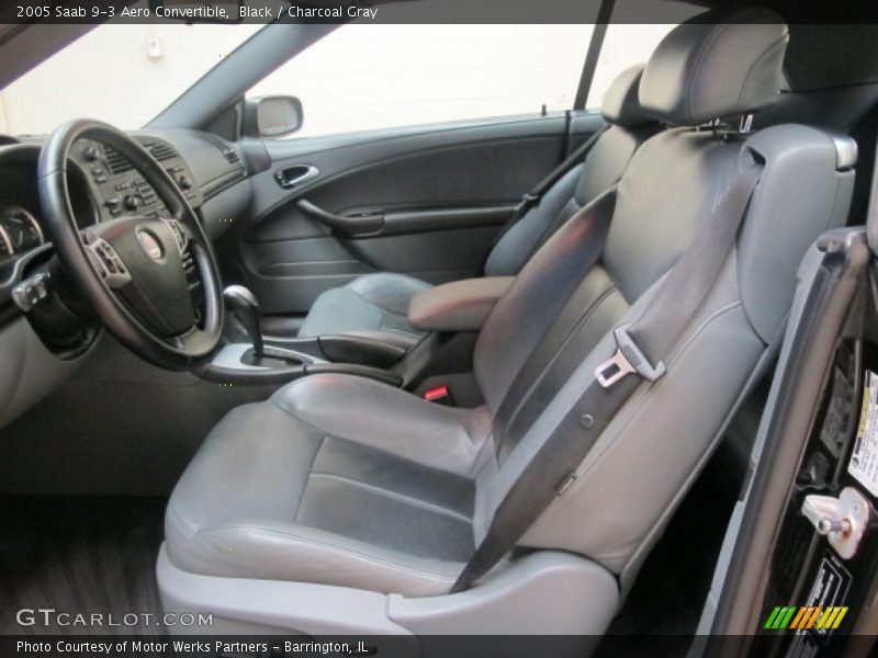  2005 9-3 Aero Convertible Charcoal Gray Interior
