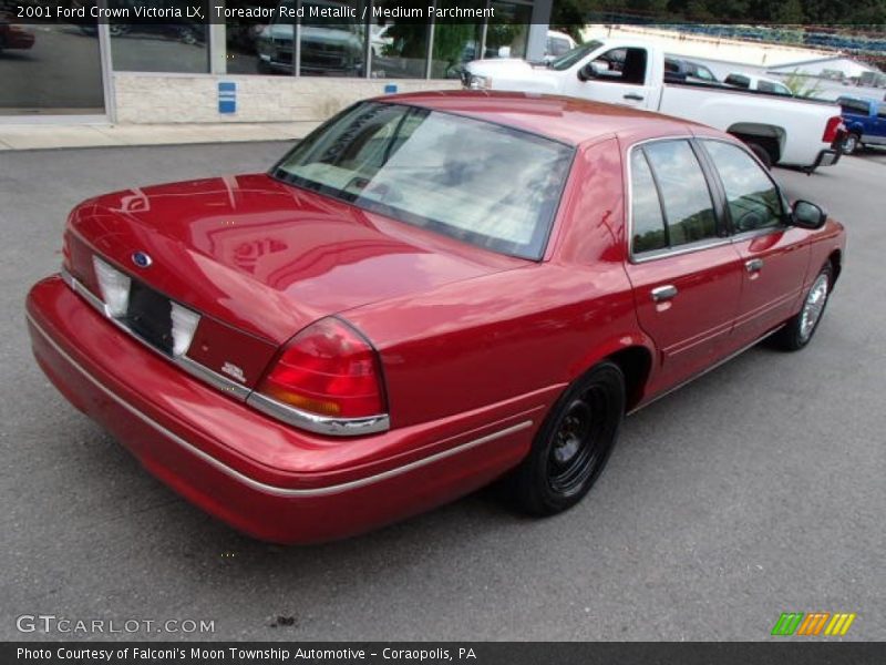 Toreador Red Metallic / Medium Parchment 2001 Ford Crown Victoria LX