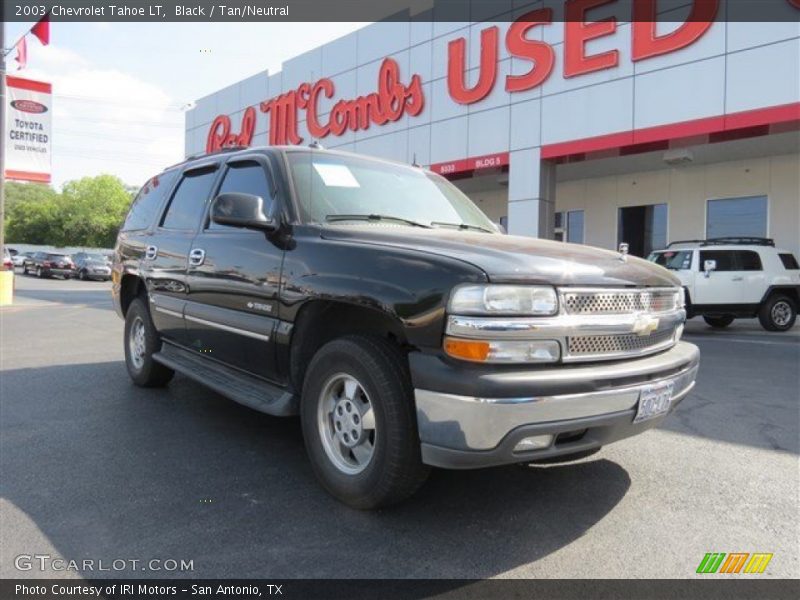 Black / Tan/Neutral 2003 Chevrolet Tahoe LT