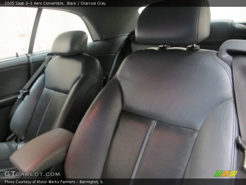 Black / Charcoal Gray 2005 Saab 9-3 Aero Convertible